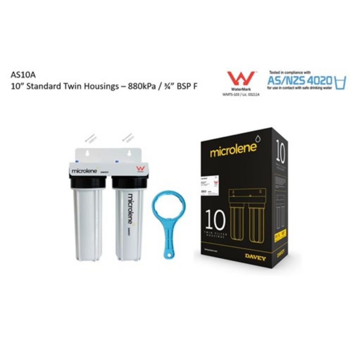 Picture of Davey Microlene Dual Filter Pack 10" Std 3/4" BSPF
No Filters